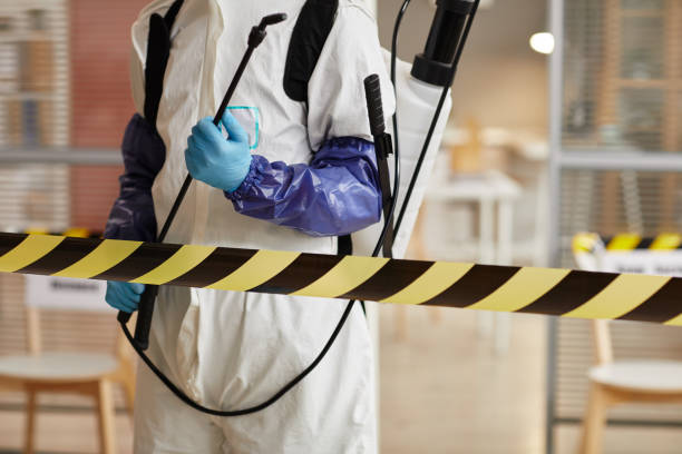 Professional Biohazard Cleanup technician working in Orange, CA